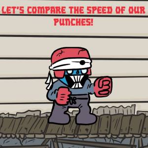 Let’s compare the speed of our punches!