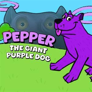 Pepper the Giant Purple Dog